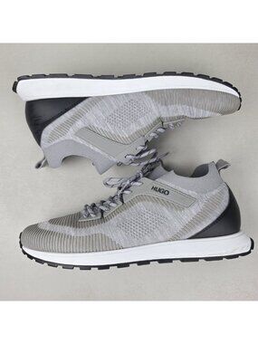 Hugo Boss Icelin Runn Sneakers Men's Low Top Running Gray Size EU 41 US 8